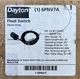 Dayton Float Switch Heavy Duty 6PNV7A