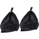 CWKJTOP Pump Barrier Bag, 2 Pack 17.7"x 17.7" Pond Filter Black 