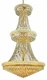 Elegant Lighting V1800G36/RC Primo 32 Light 36"W Crystal Empire - Gold