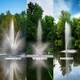 Scott Aerator Triad Fountain - 1-1/2 HP 230V Single Phase with 100 ft. Power