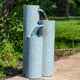 Moroccan Trellis 3-Column Zinc Outdoor Garden Fountain - 27.5" by Sunnydaze Moroccan Trellis 3-Column Zinc Outdoor Garden Fountain - 27.5" by Sunnydaze