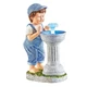 Collections Etc Boy with Solar Powered Fountain Garden Statue