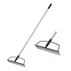 YEELOR Garden Rake, Metal Sturdy and Heavy Duty 16-Tine Bow BLACK 
