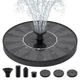 Priksia Solar Water Fountains,Solar Powered Bird Bath Fountain Black-1.4w 