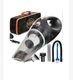 THISWORX Car Vacuum Cleaner - Portable High Power Handheld Vacuums w/ 3 Attac...