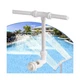 Zconiey Swimming Pool Waterfall Fountain Spray 2 Heads Water Sprinkler Open Box
