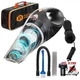 THISWORX Car Vacuum Cleaner - Portable, High Power, Handheld Vacuums w/ 3 Black