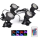 SHOYO Pond Lights, Color Changing Spotlights with Timer, Submersible Fountain...