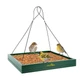 MIXXIDEA Bird Feeder Hanging Tray, Feeders for Outdoors, Wooden L, Green 