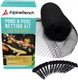 Alpinereach Koi Pond Netting Kit 15 X 20 Ft Black Heavy Duty Woven Fine Mesh Net