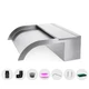 LONGRUNNEW Waterfall Spillway, Stainless Steel Pool Fountain w/Top Open Lip & Pi