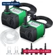 CWKJ 2 Pack 80GPH (4W 300L/H) Submersible Water Pump with 4.9ft Tubing (1/3-Inch