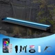 Pamopamo Pool Waterfall Spillway Stainless Steel Pond Fountain, APP Control Colo