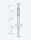Magneti Marelli 062900090304 Glow Plug for Alfa Romeo, Citro&euml;n, Fiat, Ford, Lancia, O