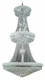 Elegant Lighting V1800G36/RC Primo 32 Light 36"W Crystal Empire - Chrome