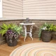 19.5 in Arabella Polyresin Outdoor Planter - Sable - Set of 4 by Sunnydaze