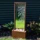 Wisteria Vines Zinc Outdoor Water Fountain with LEDs - 47.25" by Sunnydaze Wisteria Vines Zinc Outdoor Water Fountain with LEDs - 47.25" by Sunnydaze