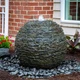 Aquascape Stacked Slate Sphere Water Fountain for Yard, Landscape, and Garden, M Aquascape Stacked Slate Sphere Water Fountain for Yard, Landscape, and Garden, M